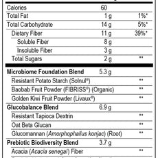 SolFuel Gut Glow Supplement Facts